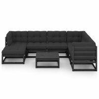 vidaXL 8-tlg. Garten-Lounge-Set mit Kissen Kiefer Massivholz