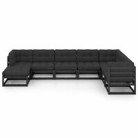 vidaXL 8-tlg. Garten-Lounge-Set mit Kissen Kiefer Massivholz