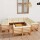 vidaXL 12-tlg. Garten-Lounge-Set Kissen Honigbraun Kiefer Massivholz