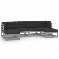 vidaXL 6-tlg. Garten-Lounge-Set mit Kissen Kiefer Massivholz