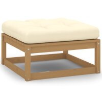 vidaXL 8-tlg. Garten-Lounge-Set Kissen Honigbraun Kiefer Massivholz