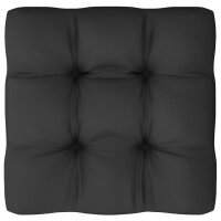 vidaXL 11-tlg. Garten-Lounge-Set mit Kissen Schwarz Kiefer Massivholz