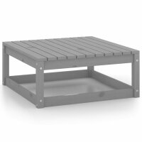 vidaXL 12-tlg. Garten-Lounge-Set mit Kissen Grau Kiefer Massivholz