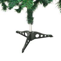 vidaXL K&uuml;nstlicher Weihnachtsbaum mit LEDs &amp; Kugeln 210 cm 910 Zweige