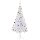 vidaXL K&uuml;nstlicher Weihnachtsbaum mit LEDs &amp; Kugeln 180 cm 620 Zweige