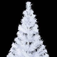 vidaXL K&uuml;nstlicher Weihnachtsbaum mit LEDs &amp; Kugeln 210 cm 910 Zweige