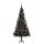 vidaXL K&uuml;nstlicher Weihnachtsbaum mit LEDs &amp; Kugeln Schwarz 150 cm PVC
