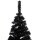vidaXL Künstlicher Weihnachtsbaum mit LEDs & Kugeln Schwarz 240 cm PVC