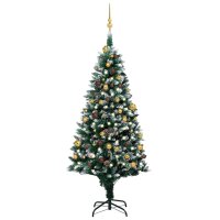 vidaXL Künstlicher Weihnachtsbaum mit LEDs Kugeln...