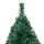 vidaXL Künstlicher Weihnachtsbaum mit LEDs & Kugeln Grün 180 cm PVC