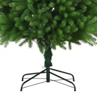 vidaXL K&uuml;nstlicher Weihnachtsbaum mit LEDs &amp; Kugeln 240 cm Gr&uuml;n