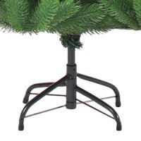 vidaXL K&uuml;nstlicher Weihnachtsbaum Nordmann LED &amp; Kugeln Gr&uuml;n 180 cm