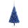 vidaXL Künstlicher Weihnachtsbaum mit LEDs & Kugeln Blau 180 cm PVC
