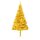 vidaXL Künstlicher Weihnachtsbaum mit LEDs & Kugeln Golden 210cm PET