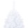 vidaXL K&uuml;nstlicher Weihnachtsbaum mit LEDs &amp; Kugeln Wei&szlig; 180 cm PVC