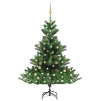 vidaXL Künstlicher Weihnachtsbaum Nordmann LED &...
