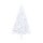 vidaXL Künstlicher Halber Weihnachtsbaum mit LEDs & Kugeln Weiß 120 cm