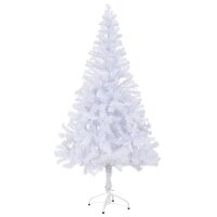 vidaXL K&uuml;nstlicher Weihnachtsbaum mit LEDs &amp; Kugeln 150 cm 380 Zweige