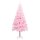 vidaXL Künstlicher Weihnachtsbaum mit LEDs & Kugeln Rosa 120 cm PVC