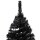 vidaXL K&uuml;nstlicher Weihnachtsbaum mit LEDs &amp; Kugeln Schwarz 240 cm PVC