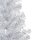 vidaXL K&uuml;nstlicher Weihnachtsbaum mit LEDs &amp; Kugeln Silbern 210 cm PET