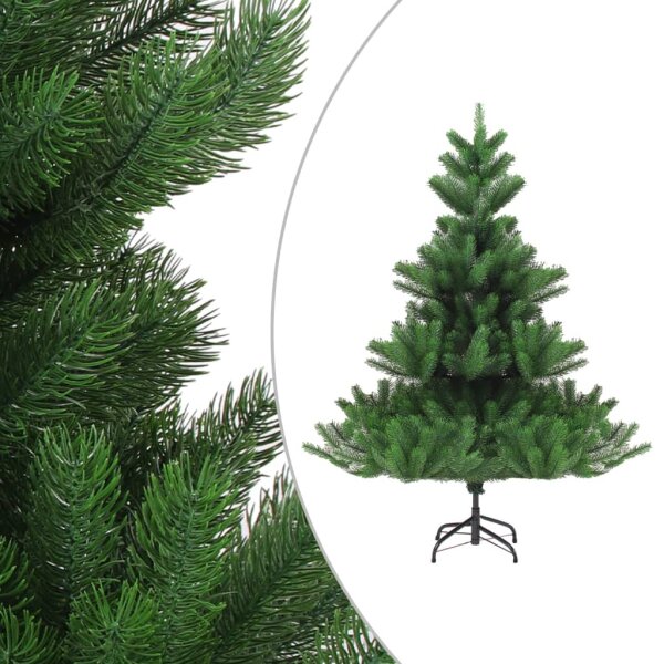 vidaXL K&uuml;nstlicher Weihnachtsbaum Nordmann LED &amp; Kugeln Gr&uuml;n 150 cm