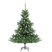 vidaXL Künstlicher Weihnachtsbaum Nordmann LED &...