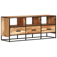 vidaXL TV-Schrank 110x30x45 cm Massivholz Akazie