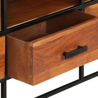 vidaXL TV-Schrank 110x30x45 cm Massivholz Akazie