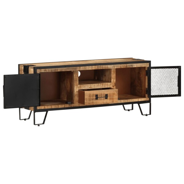 vidaXL TV-Schrank 110x31x46 cm Raues Mangoholz