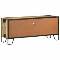 vidaXL TV-Schrank 110x31x46 cm Raues Mangoholz