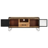 vidaXL TV-Schrank 110x31x46 cm Raues Mangoholz