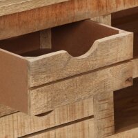 vidaXL TV-Schrank 110x30x40 cm Raues Mangoholz