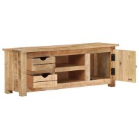 vidaXL TV-Schrank 110x30x40 cm Raues Mangoholz