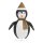 vidaXL Weihnachtsdekoration Pinguin-Figur LED Luxus-Gewebe 60 cm