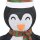 vidaXL Weihnachtsdekoration Pinguin-Figur LED Luxus-Gewebe 60 cm