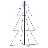 vidaXL Weihnachtskegelbaum 200 LEDs Indoor Outdoor 98x150 cm