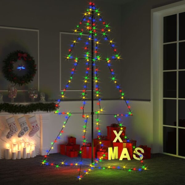 vidaXL Weihnachtsbaum Kegelform 240 LEDs Indoor und Outdoor 118x180 cm