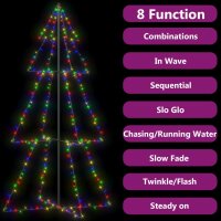 vidaXL Weihnachtsbaum Kegelform 300 LEDs Indoor und Outdoor 120x220 cm
