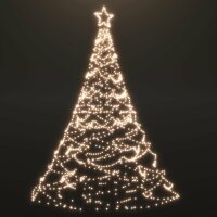 vidaXL LED-Weihnachtsbaum mit Metallstange 1400 LEDs...