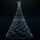vidaXL LED-Weihnachtsbaum mit Metallstange 1400 LEDs Kaltwei&szlig; 5 m