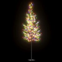 vidaXL Weihnachtsbaum 600 LEDs Bunt Kirschbl&uuml;ten 300 cm