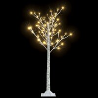vidaXL Weihnachtsbaum 120 LEDs 1,2 m Warmwei&szlig; Weide Indoor Outdoor