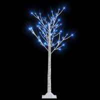 vidaXL Weihnachtsbaum 120 LEDs 1,2 m Blau Weide Indoor Outdoor