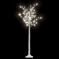 vidaXL Weihnachtsbaum 140 LEDs 1,5 m Kaltweiß Weide...