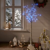 vidaXL Weihnachtsbaum 140 LEDs 1,5 m Blau Weide Indoor Outdoor