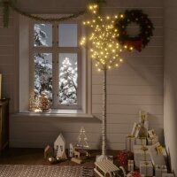 vidaXL Weihnachtsbaum 180 LEDS 1,8m Warmwei&szlig; Weide Indoor Outdoor