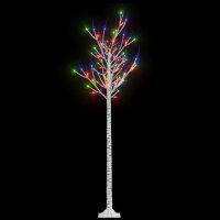 vidaXL Weihnachtsbaum 180 LEDs 1,8m Mehrfarbig Weide...