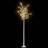 vidaXL Weihnachtsbaum 200 LEDs 2,2 m Warmweiß Weide...