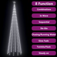 vidaXL Weihnachtsbaum-Dekoration Kegelform 752 LEDs 160x500cm Kaltwei&szlig;